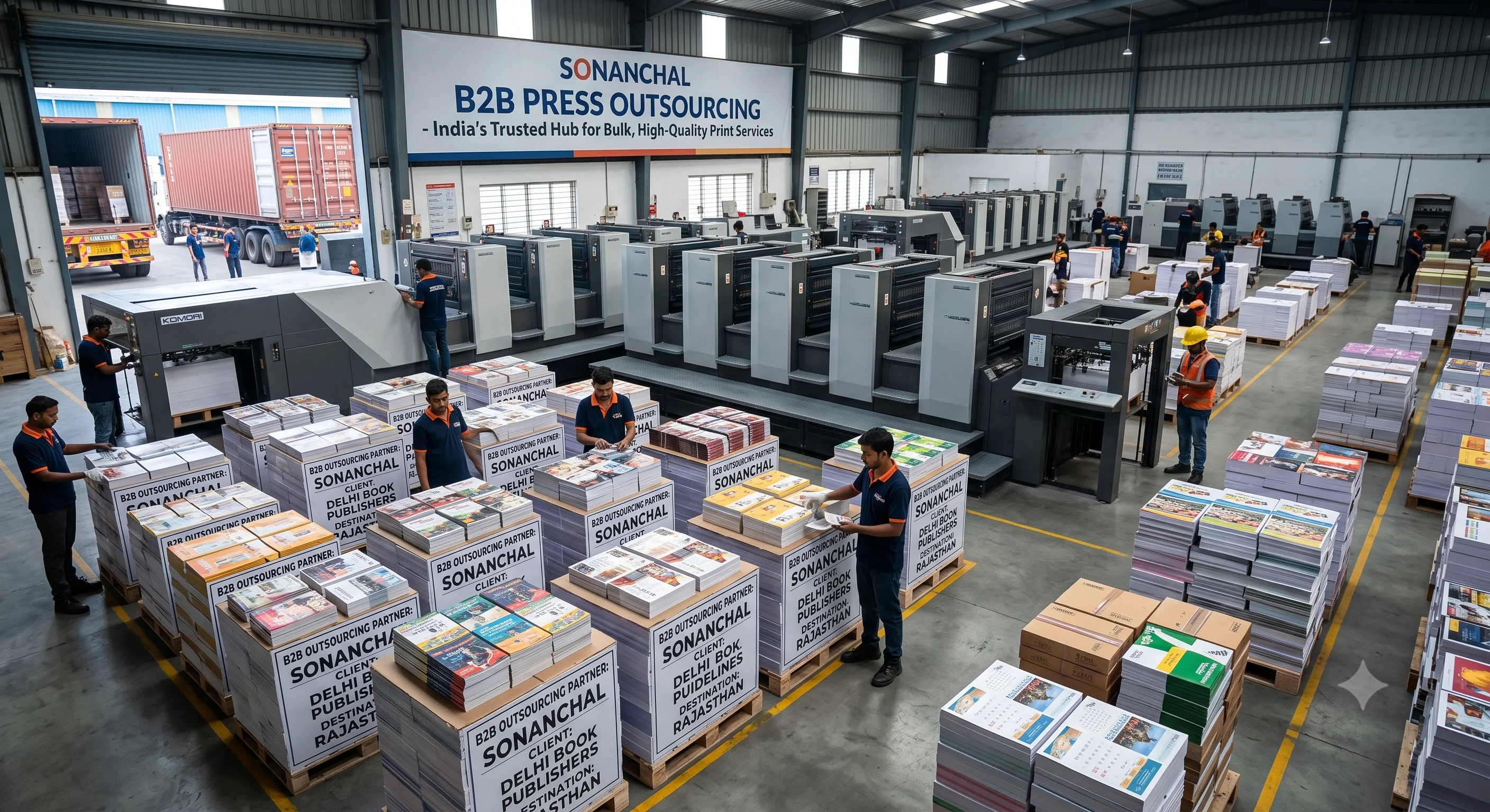Wholesale B2B Press Outsourcing & Trade Printing Partnership Infographic