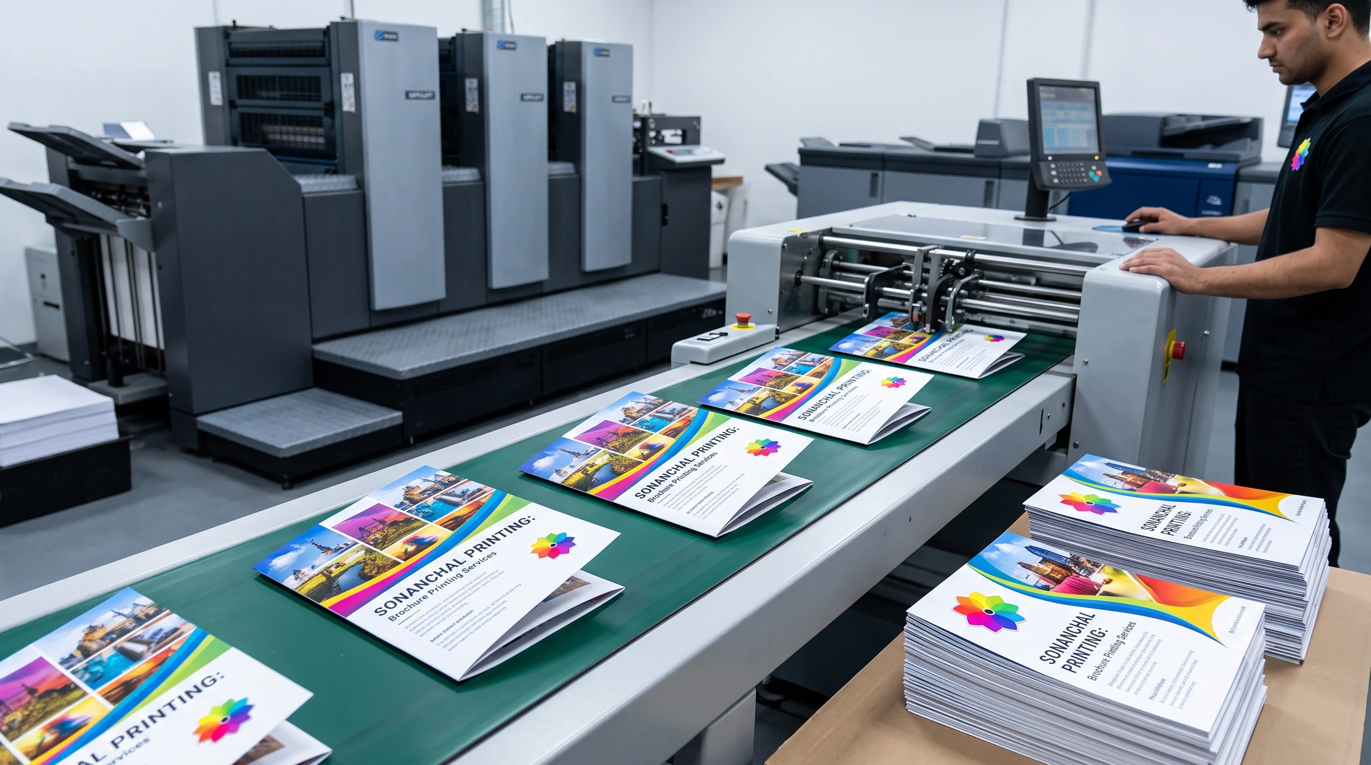 Corporate Brochure and Pamphlet Printing Services & Paper Finishes Infographic