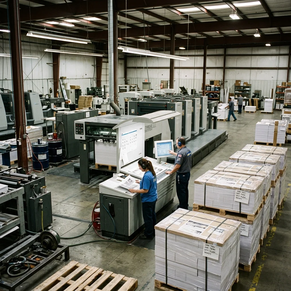 High-Volume B2B Press Outsourcing and Wholesale Production Facility