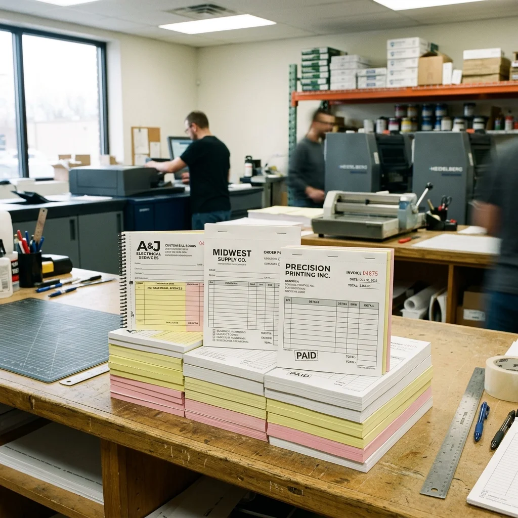 Custom Carbonless NCR Bill Books and Invoice Receipt Printing