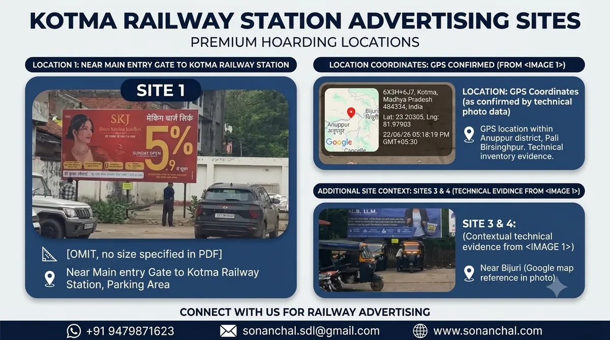Kotma Railway Station Advertising Sites