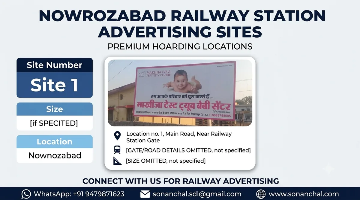 Nowrozabad Railway Station Advertising Sites