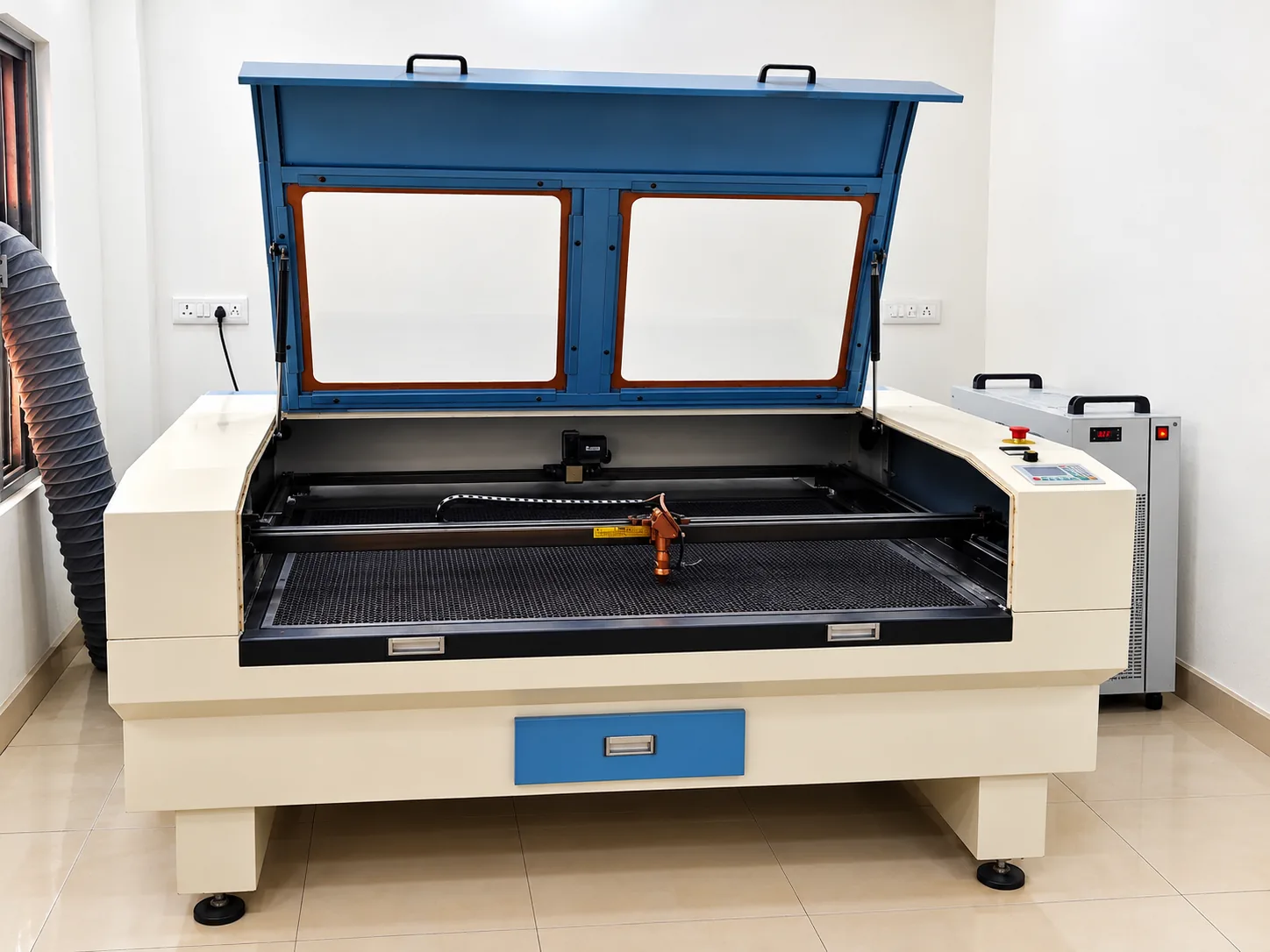 CNC routing machine operating on decorative paneling in Shahdol